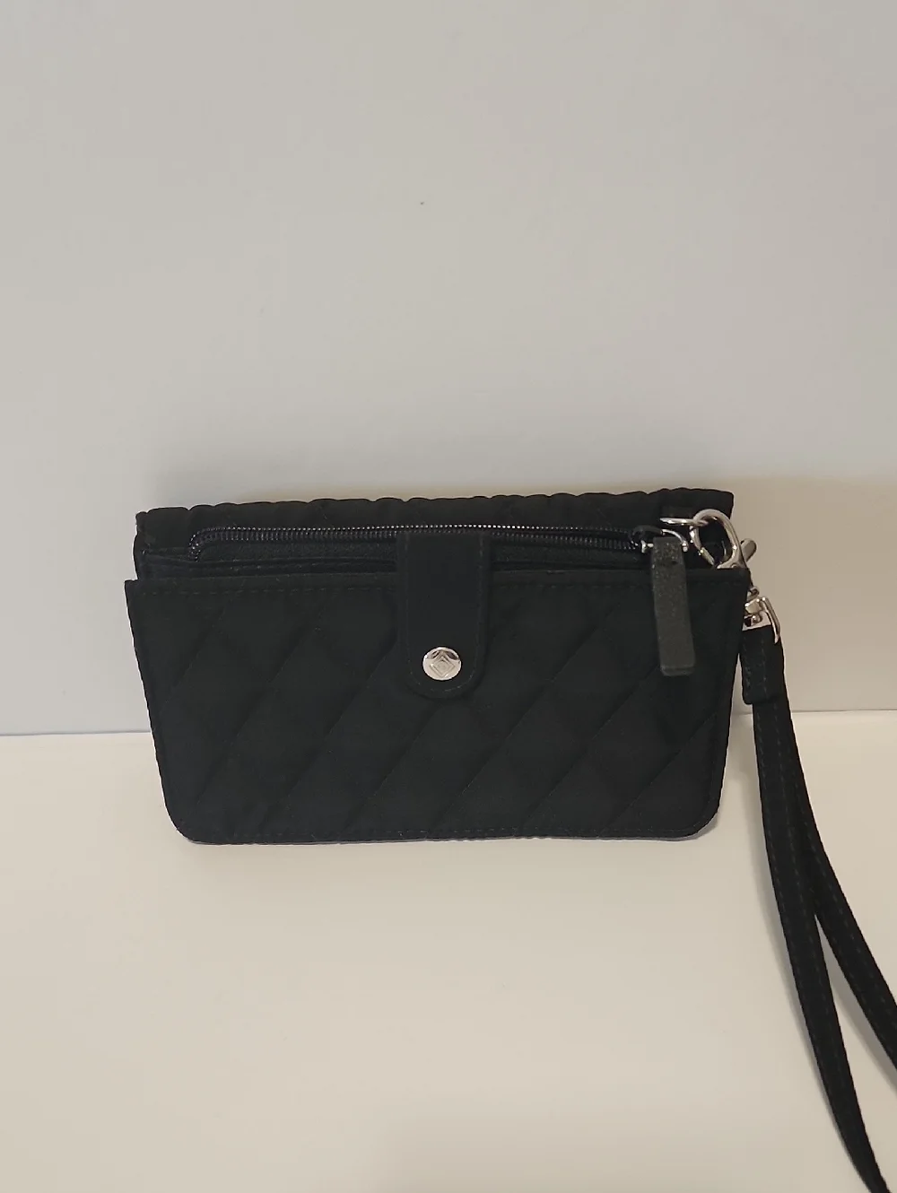 Vera Bradley Black Quilted Wallet - Picture 2 of 8